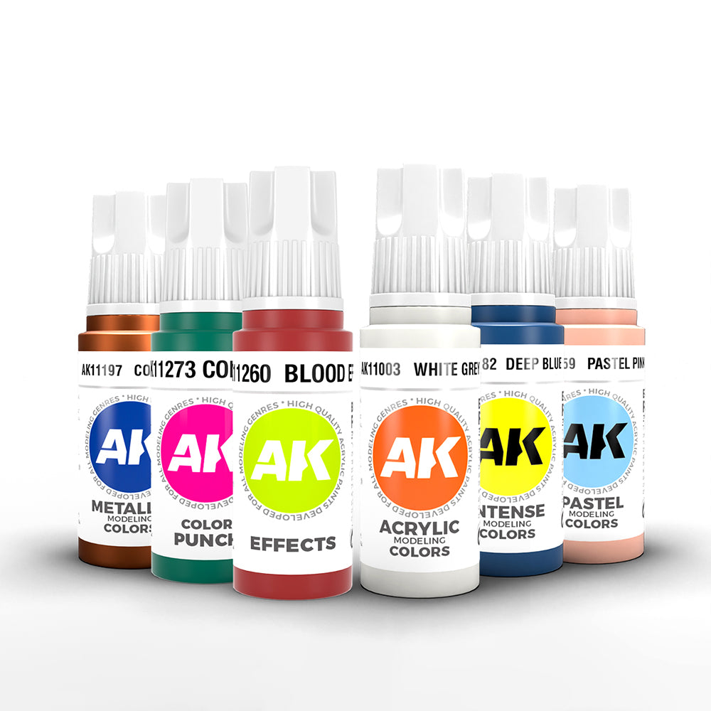 AK Interactive 3GEN Acrylic Paint, colours 147-231 (part 3/3)