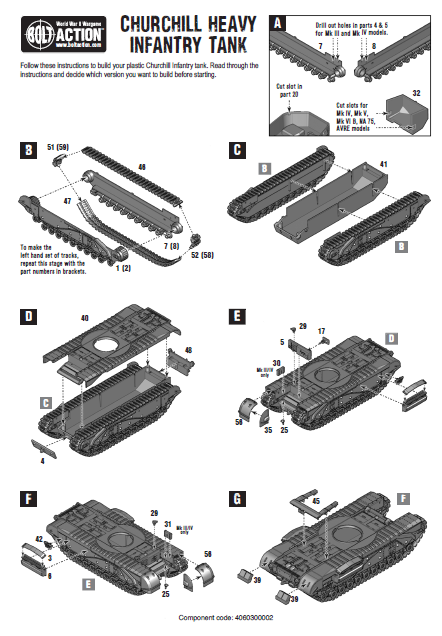 Warlord Games Churchill Tank Scale Model