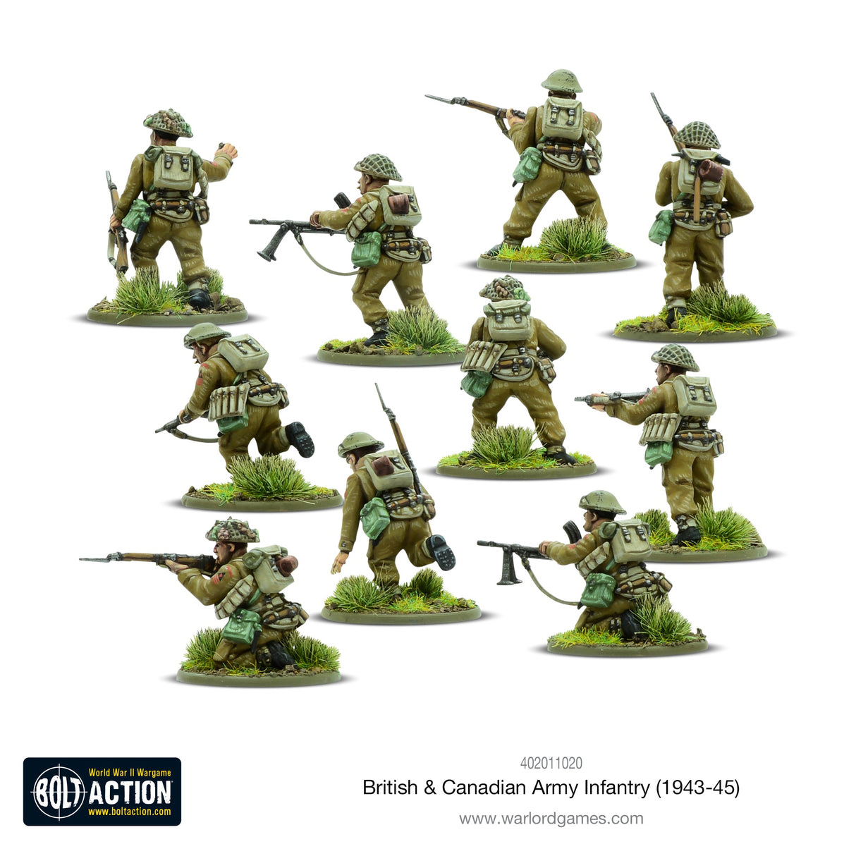 Warlord Games British & Canadian Army infantry (1943-45) Miniatures