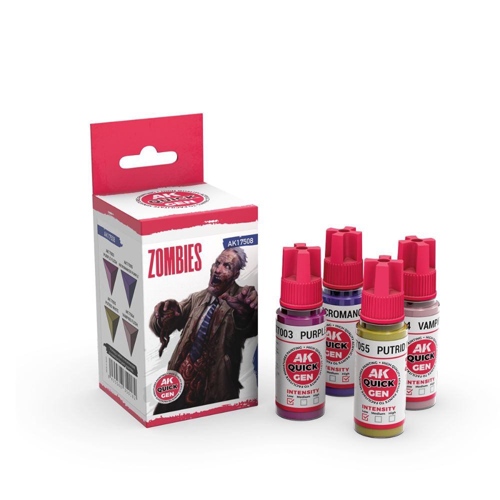 AK Interactive Zombies Quick Gen Set, 4×18 ml