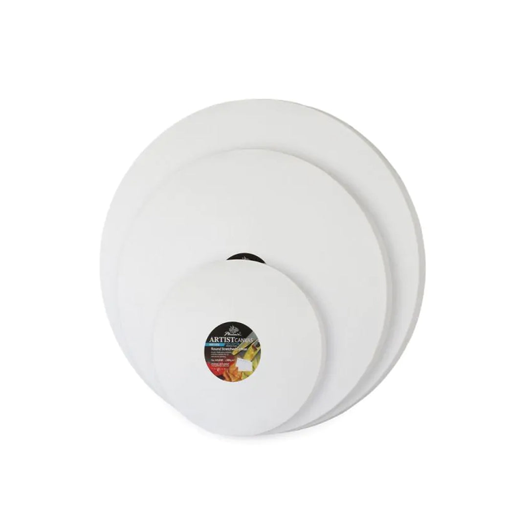 Phoenix Round Primed Canvas on a Frame Set, 20+30+40 cm