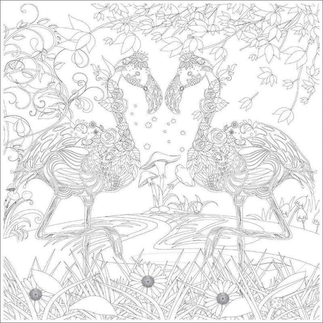 Phoenix Colouring Board Garden, 25x25 cm