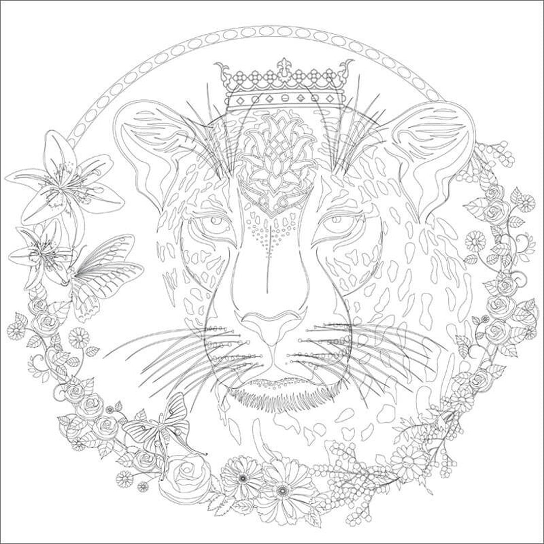 Phoenix Colouring Board Garden, 25x25 cm