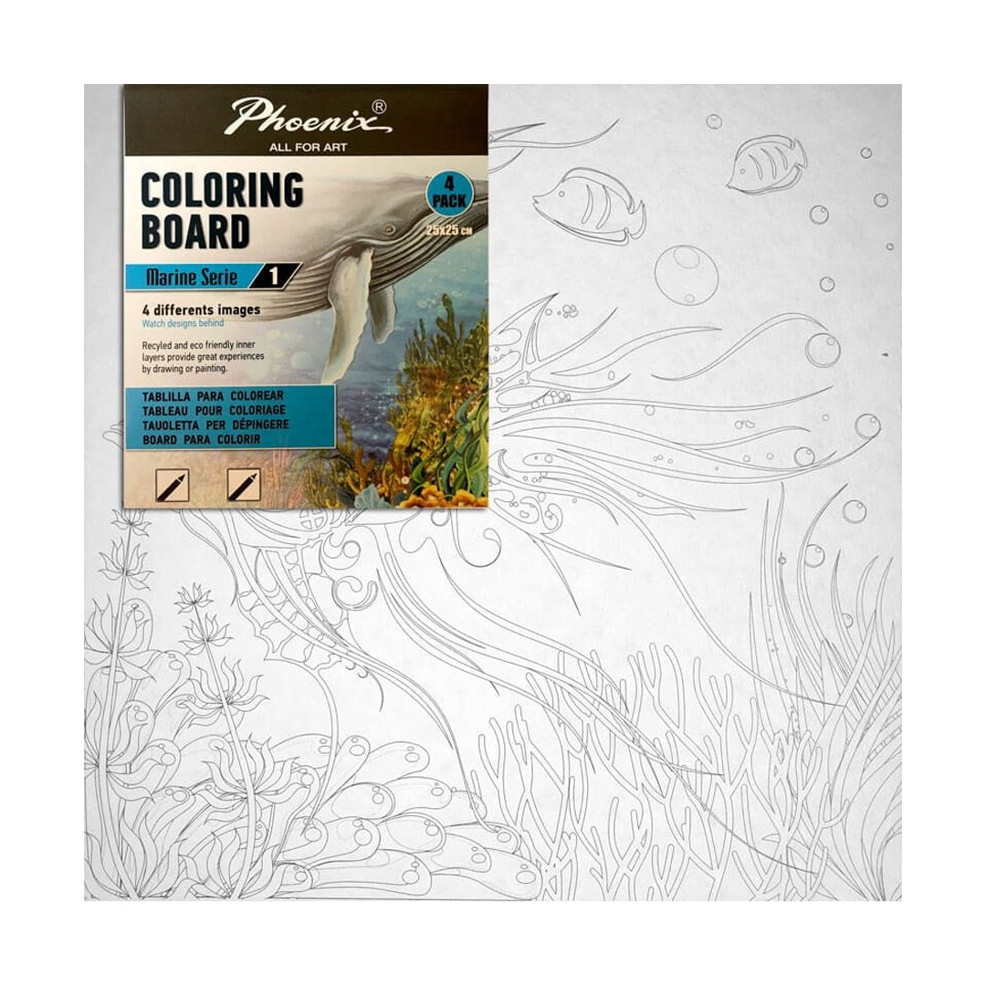Phoenix Colouring Board Marine, 25x25 cm