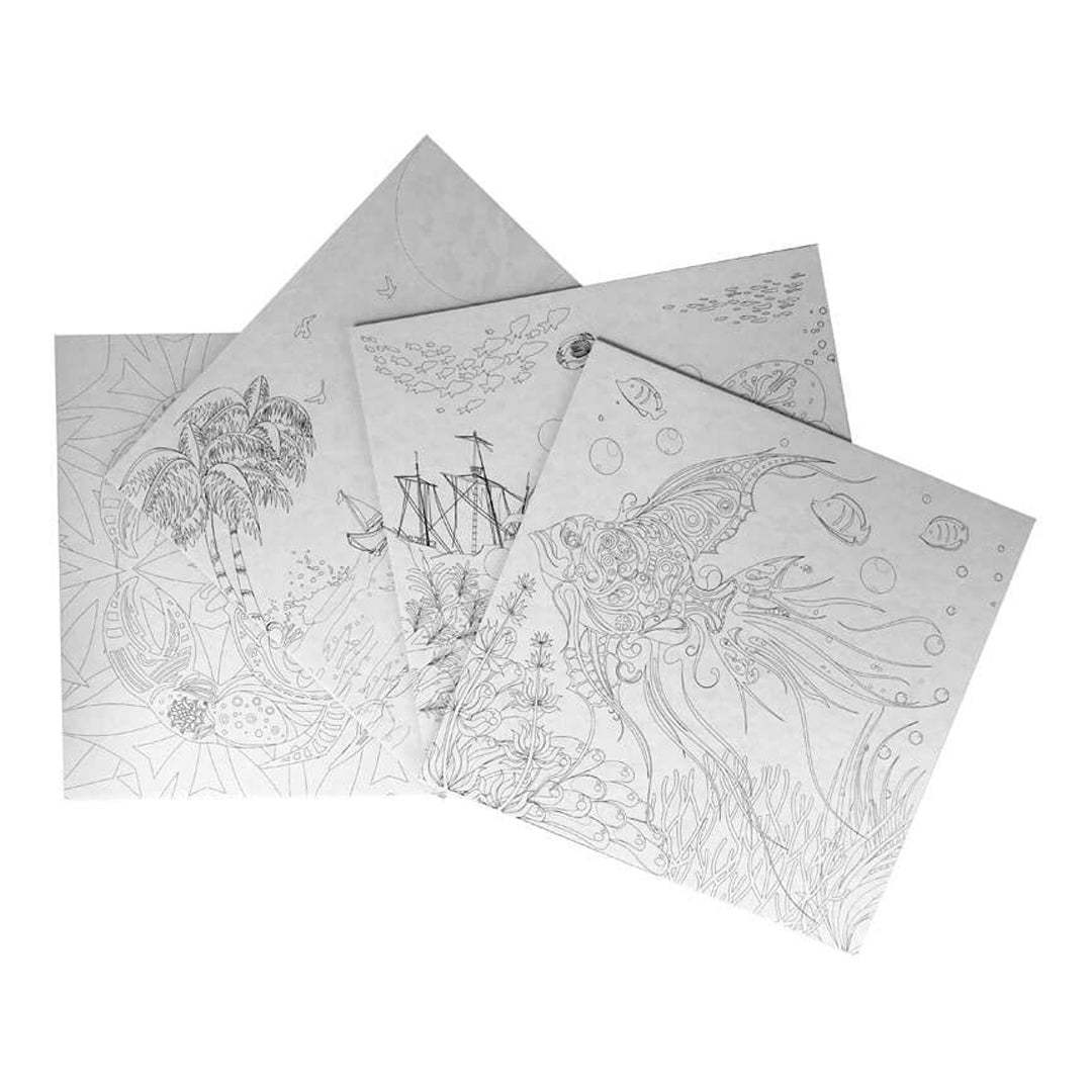 Phoenix Colouring Board Marine, 25x25 cm