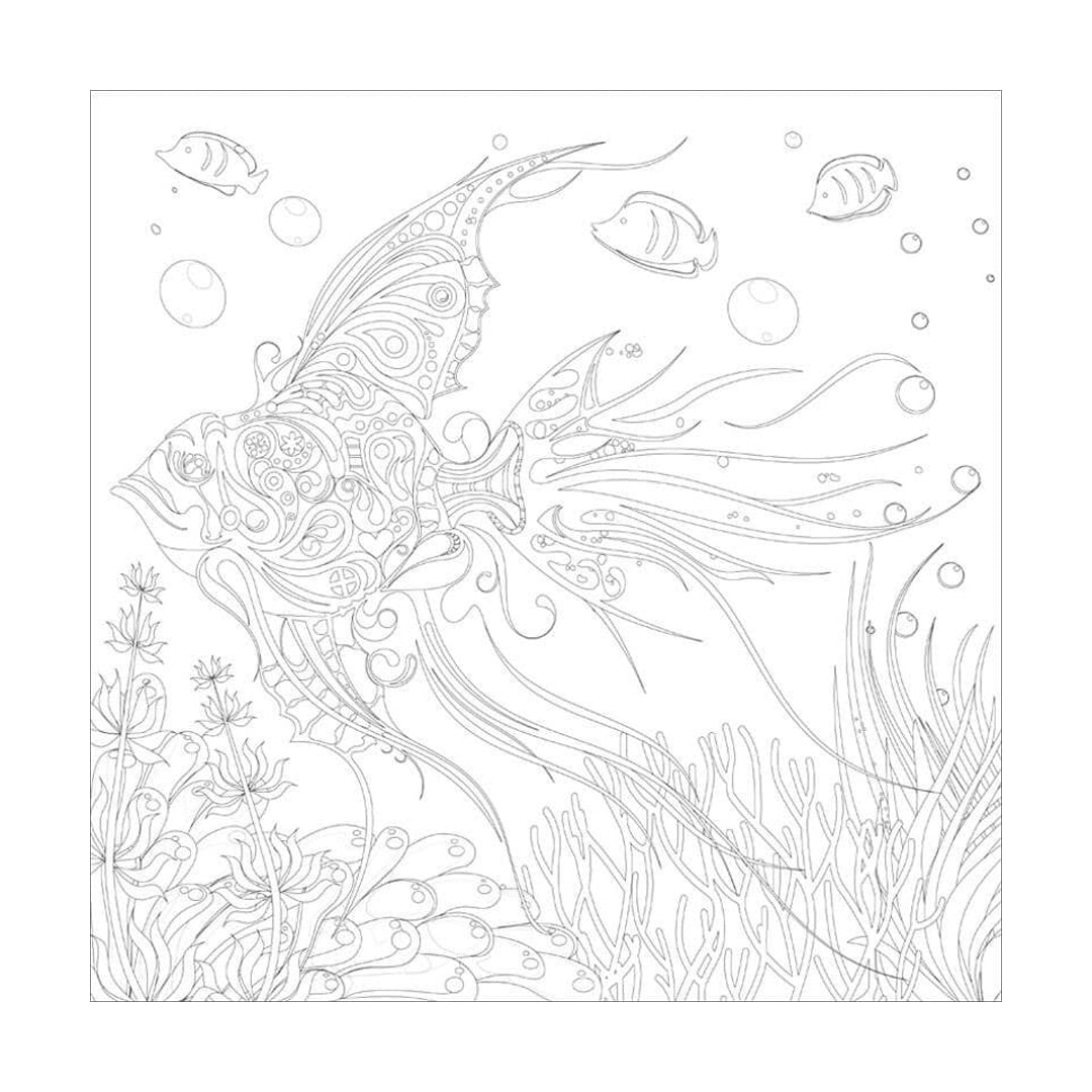 Phoenix Colouring Board Marine, 25x25 cm