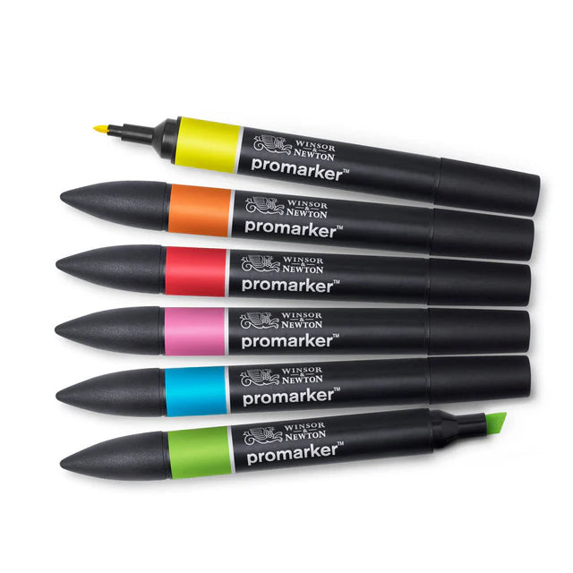 Winsor & Newton Promarker Graphic Marker Vibrant Set, 6 pcs.