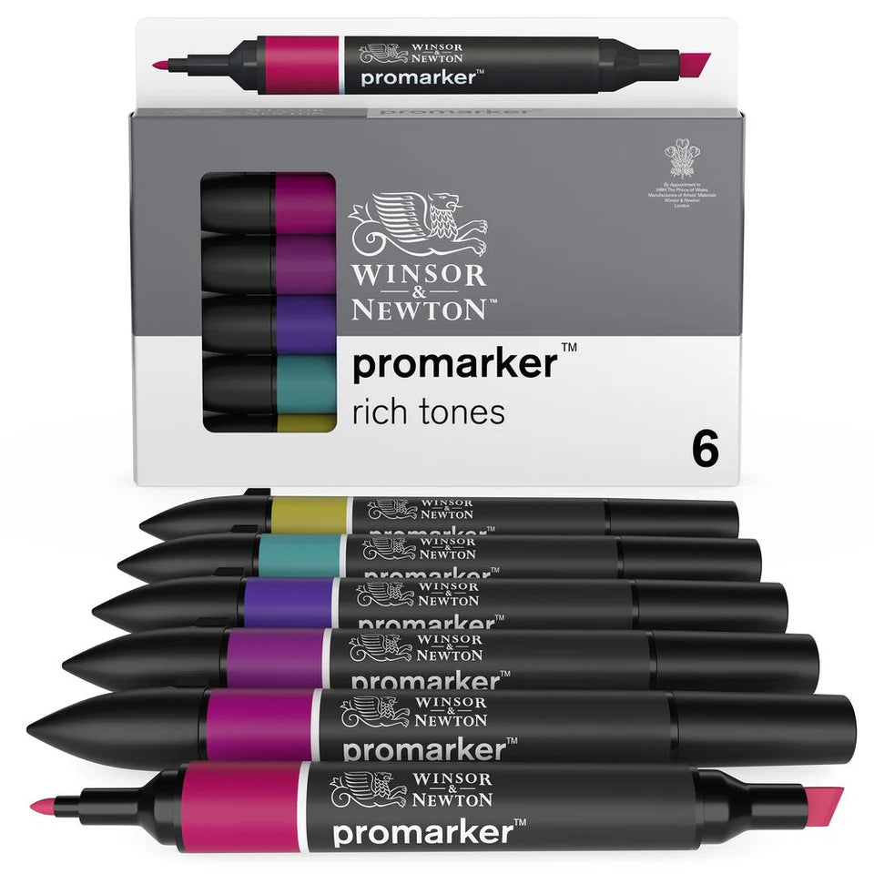 Winsor & Newton Promarker Graphic Marker Rich Set, 6 pcs.