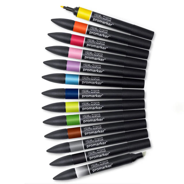 Winsor & Newton Promarker Graphic Marker 12+1 Set 1, 13 pcs.