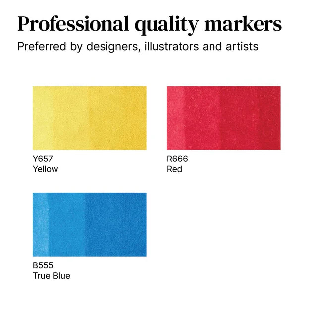 Winsor & Newton Promarker Graphic Marker Primary Set, 3 pcs.