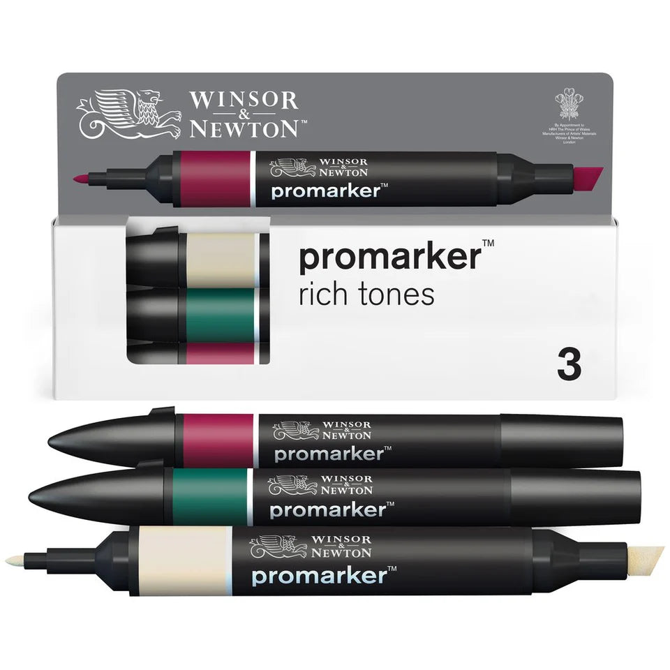 Winsor & Newton Promarker Graphic Marker Rich Tones Set, 3 pcs.