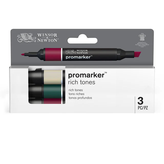 Winsor & Newton Promarker Graphic Marker Rich Tones Set, 3 pcs.