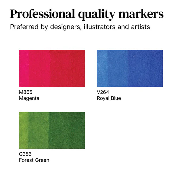 Winsor & Newton Promarker Graphic Marker Vibrant Tones 1 Set, 3 pcs.