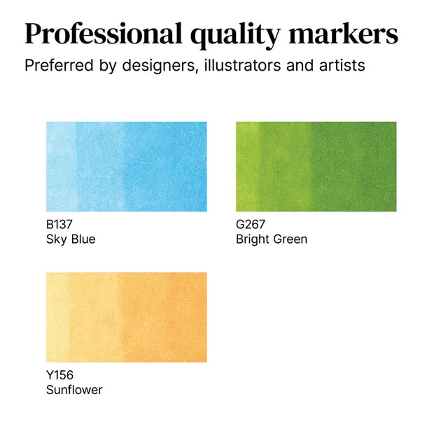 Winsor & Newton Promarker Graphic Marker Vibrant Tones 2 Set, 3 pcs.