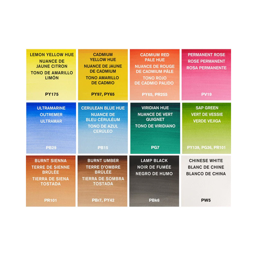 Winsor & Newton Cotman Field Plus Travel Set, 12 Half-Pans