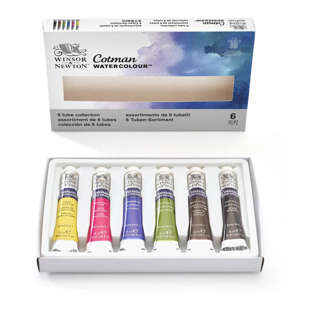 Winsor & Newton Cotman Tube Collection Set, 6x8 ml