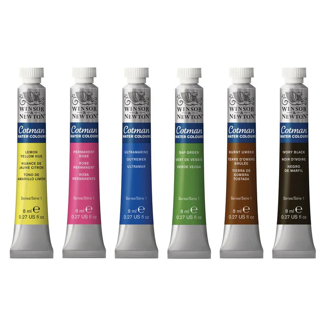 Winsor & Newton Cotman Tube Collection Set, 6x8 ml