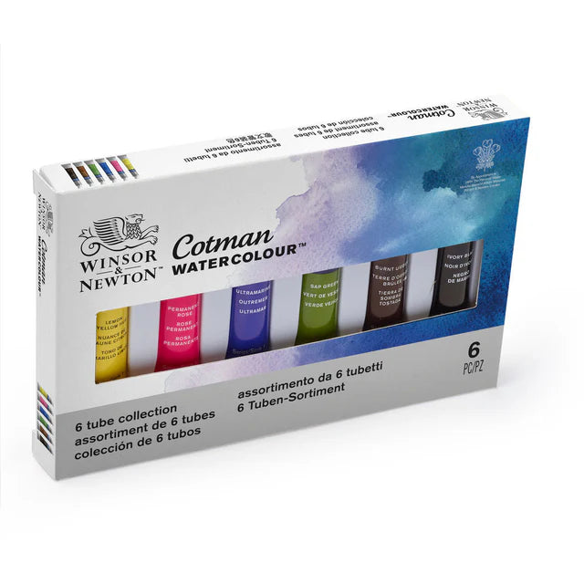 Winsor & Newton Cotman Tube Collection Set, 6x8 ml