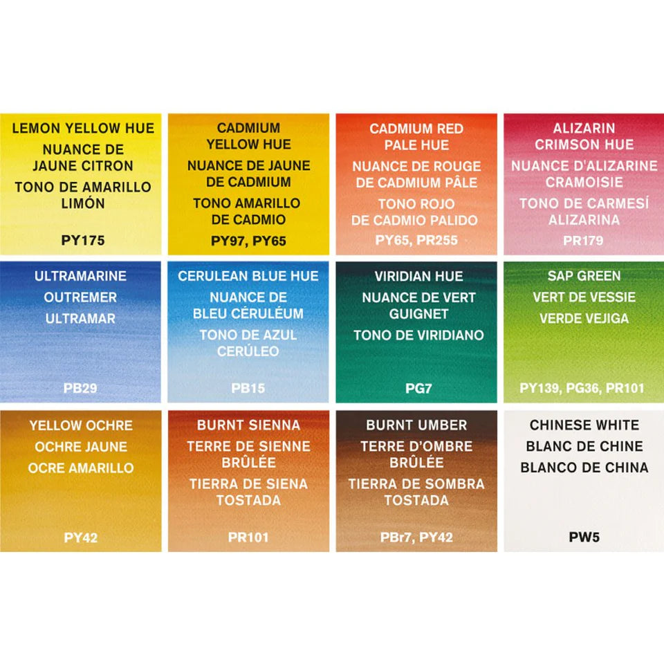 Winsor & Newton Cotman Sketchers' Pocket Set, 12 Half-Pans