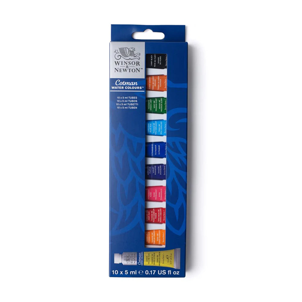 Winsor & Newton Cotman Watercolour Set, 10x5 ml