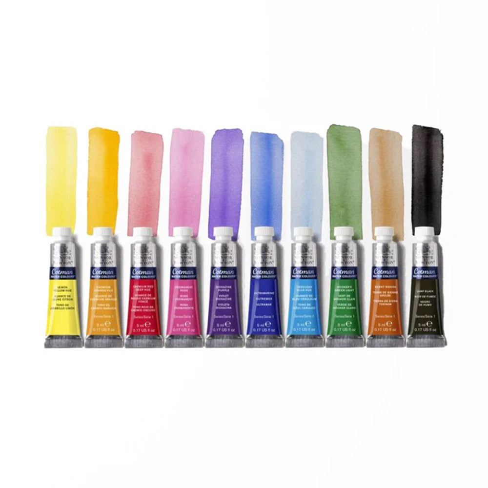 Winsor & Newton Cotman Watercolour Set, 10x5 ml