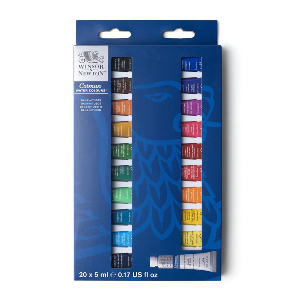 Winsor & Newton Cotman Watercolour Set, 20x5 ml