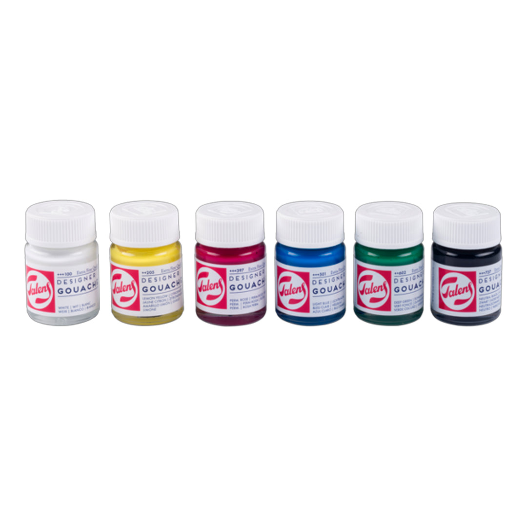 Talens Designer Gouache Set, 6x16 ml