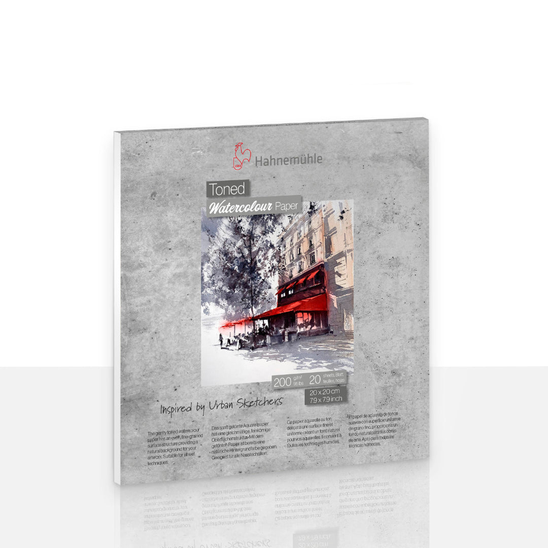Hahnemühle Toned Grey Watercolour Paper Pad, 15 Sheets, 300 gsm