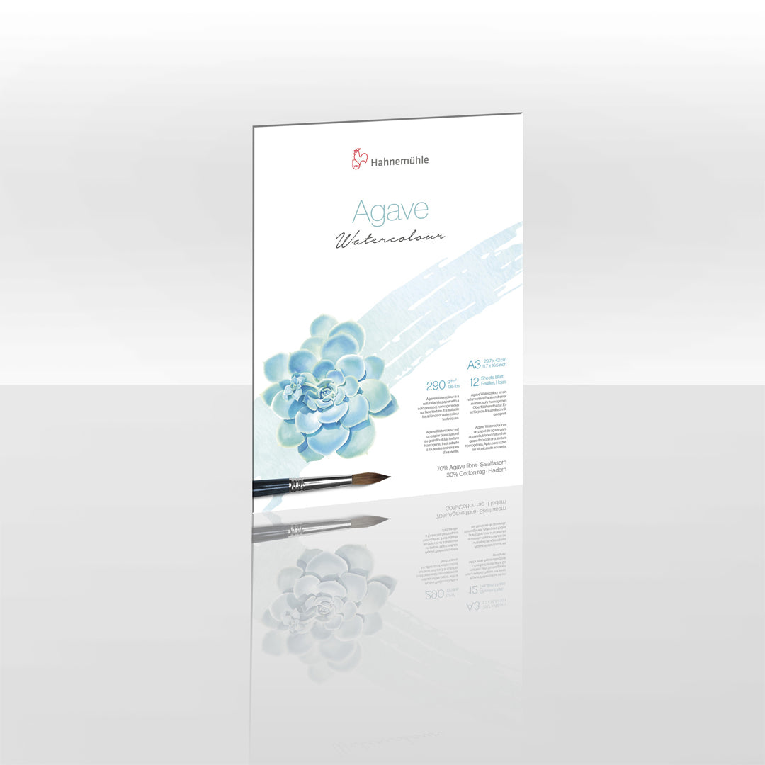 Hahnemühle Agave Watercolour Paper Block, 12 sheets
