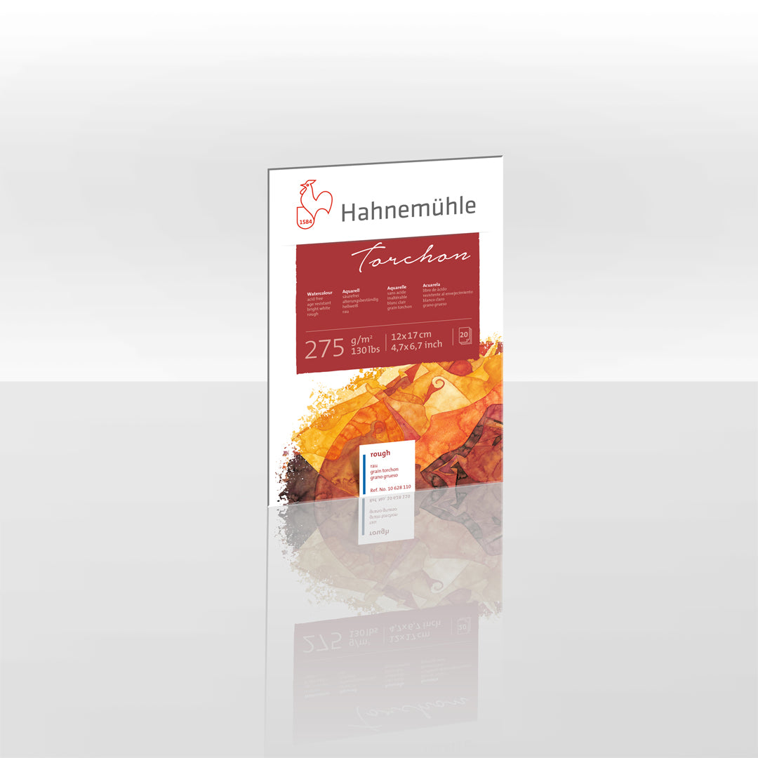Hahnemühle Torchon Watercolour Paper Block, 20 Sheets, 275 gsm