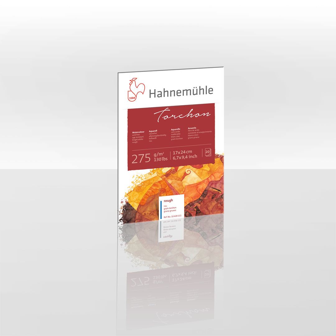 Hahnemühle Torchon Watercolour Paper Block, 20 Sheets, 275 gsm