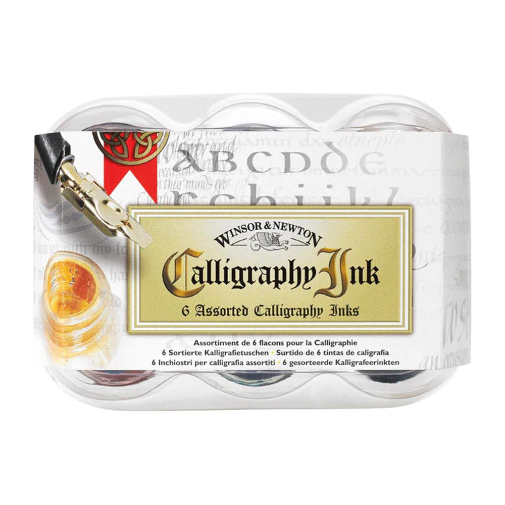 Winsor & Newton Calligraphy Ink Set, 6x30 ml