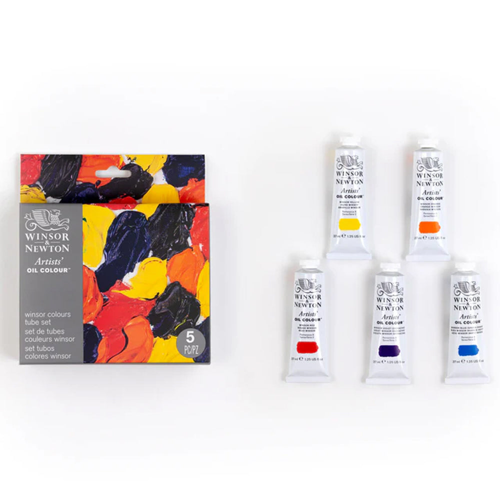 Winsor & Newton Artists' Oil Colour Winsor Set, 5x37 ml