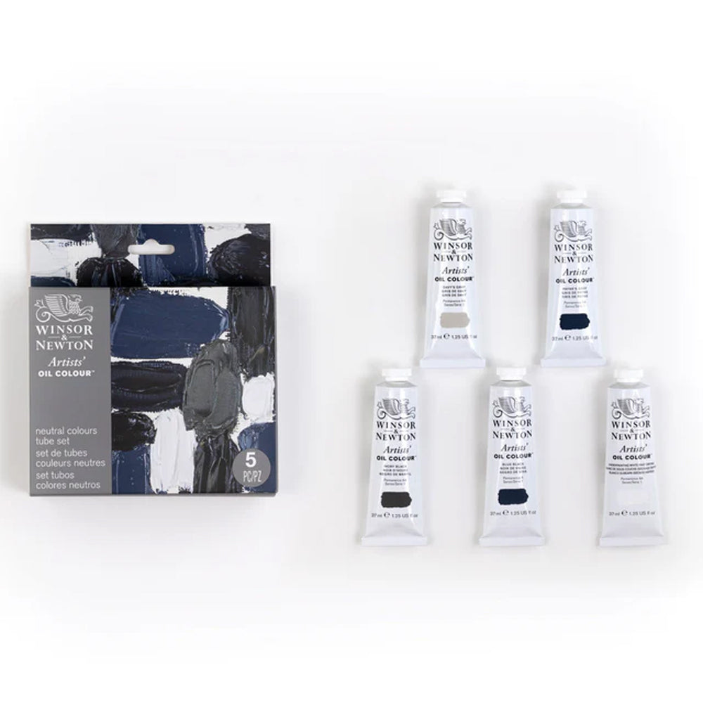 Winsor & Newton Artists' Oil Colour Neutral Set, 5x37 ml