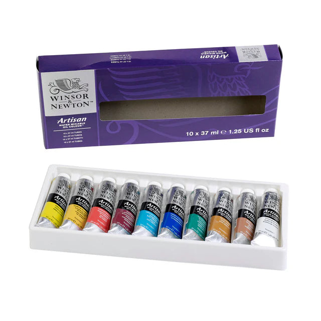 Winsor & Newton Artisan Water Mixable Oil Colour Set, 10x37 ml