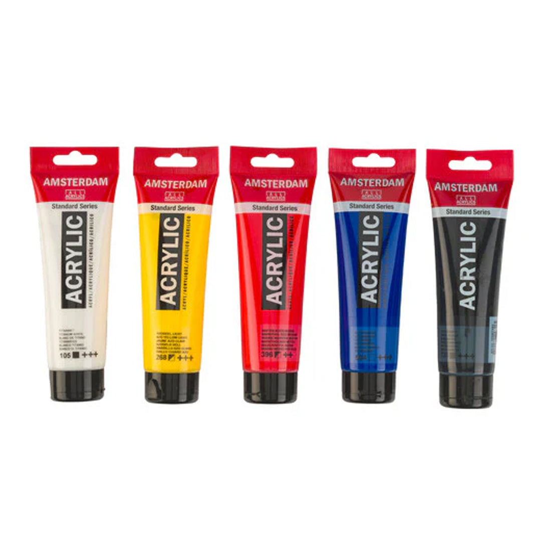 Amsterdam Acrylic Paint Set, 5x120 ml