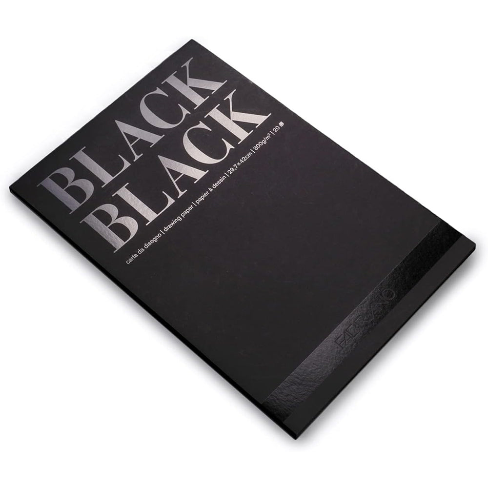 Fabriano BLACK BLACK  Pad, 20 sheets, A3 format