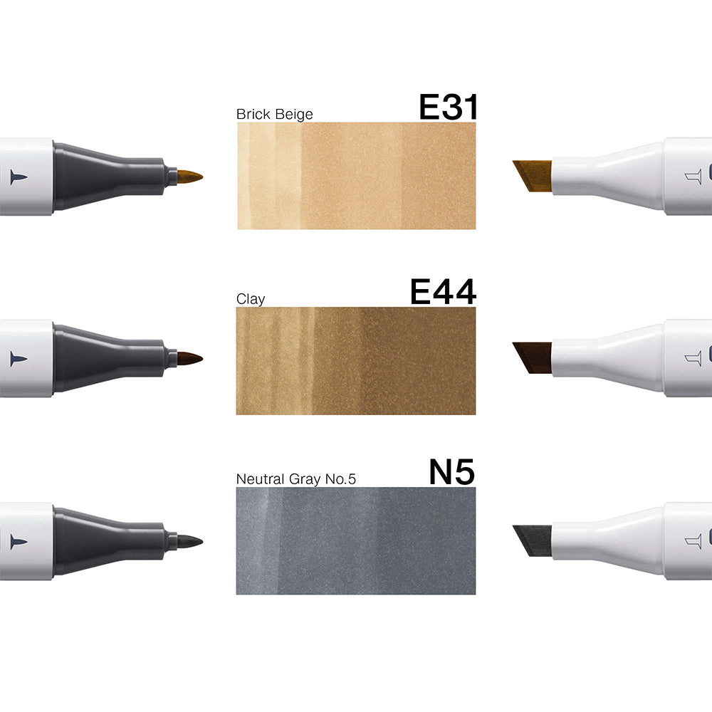 Copic Classic Designer Collection Natural Stone Tints, Set of 3