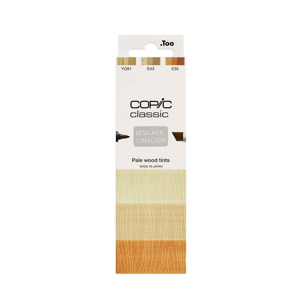 Copic Classic Designer Collection Pale Wood Tints, Set of 3