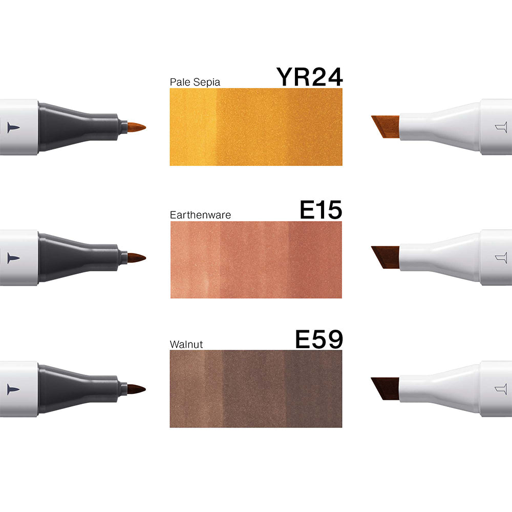 Copic Classic Designer Collection Vivid Wood Tints, Set of 3