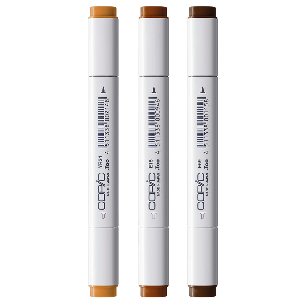 Copic Classic Designer Collection Vivid Wood Tints, Set of 3
