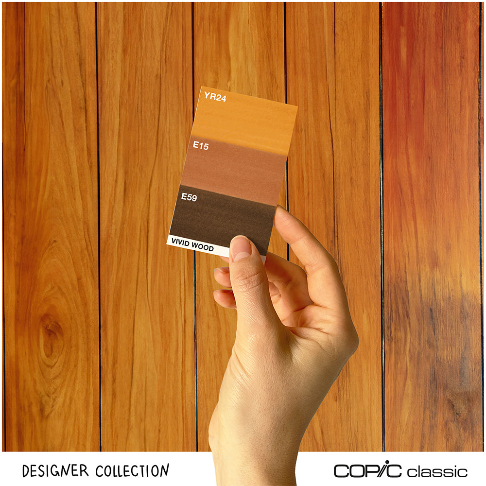 Copic Classic Designer Collection Vivid Wood Tints, Set of 3