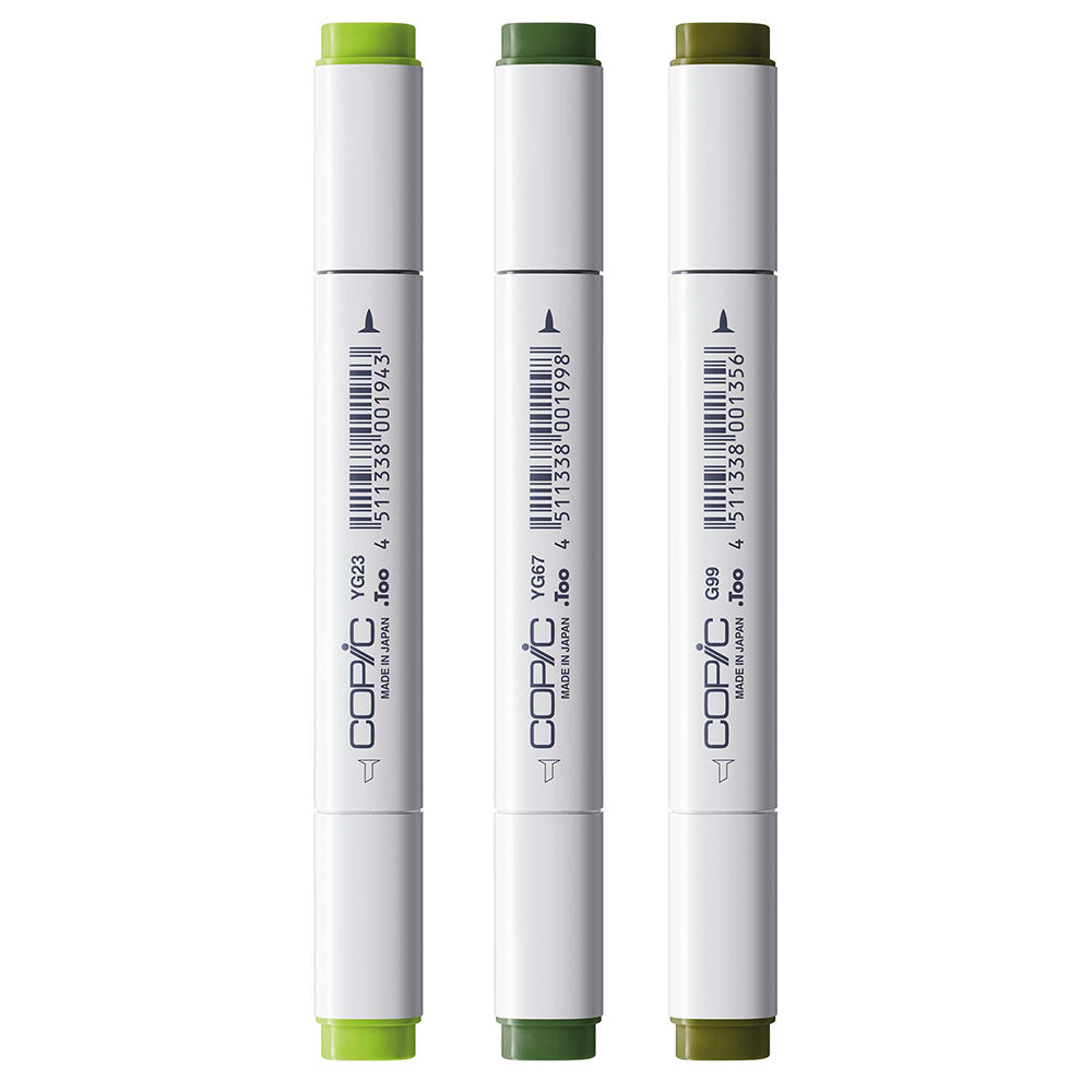 Copic Classic Designer Collection Summer Leaf Tints, Set of 3