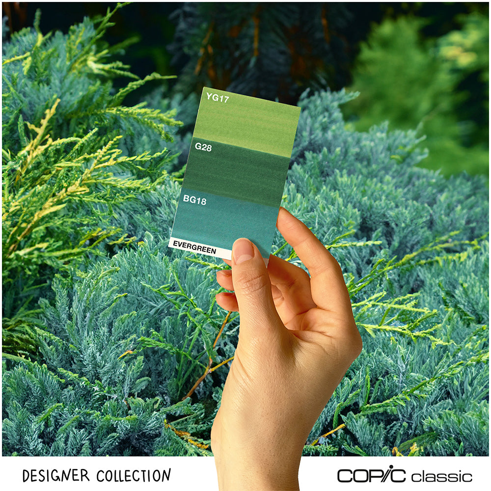 Copic Classic Designer Collection Evergreen Tints, Set of 3