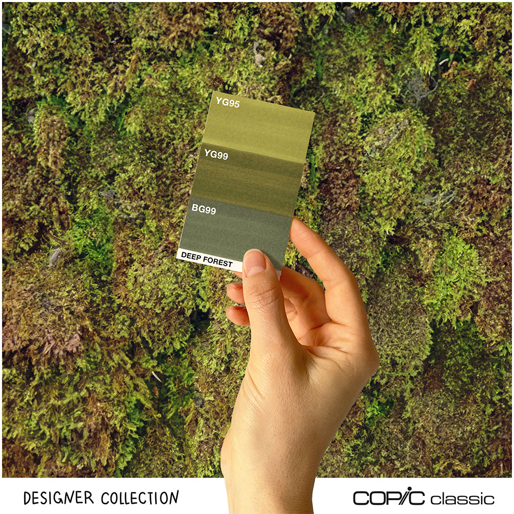 Copic Classic Designer Collection Deep Forest Tints, Set of 3