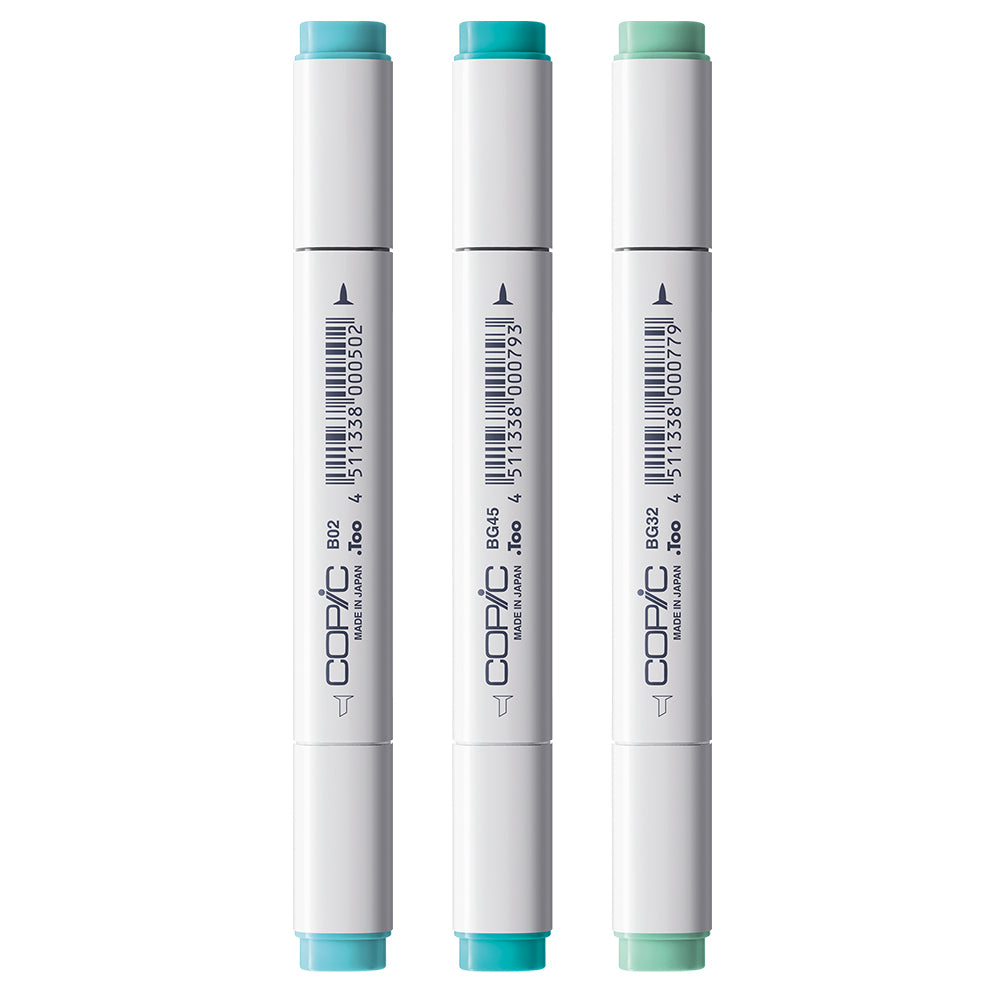 Copic Classic Designer Collection Clear Water Tints, Set of 3