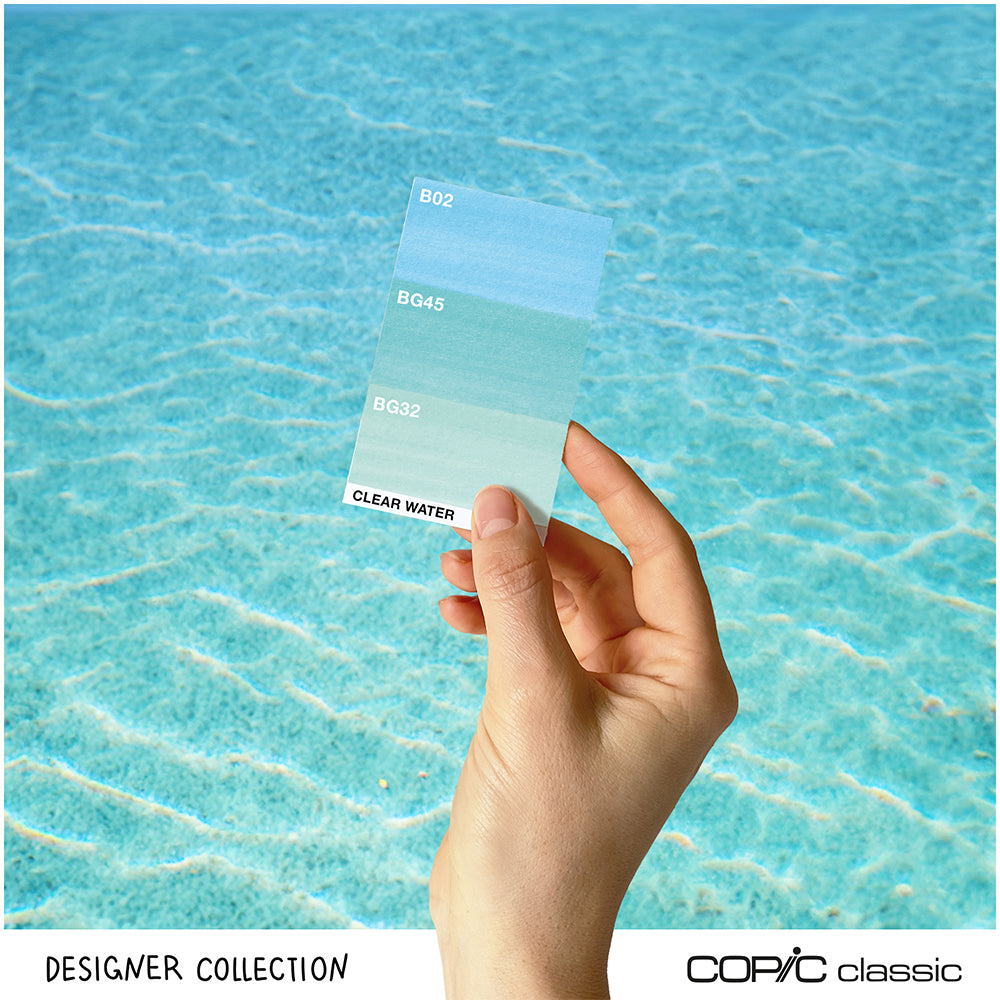 Copic Classic Designer Collection Clear Water Tints, Set of 3