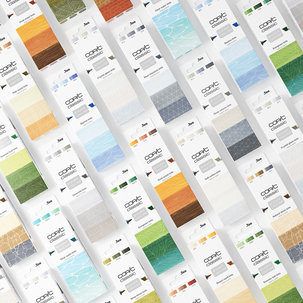 Copic Classic Designer Collection Clear Water Tints, Set of 3