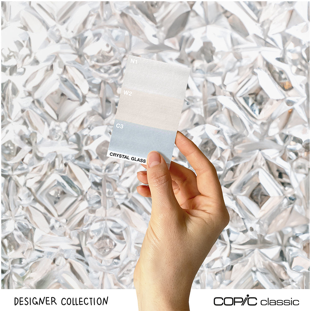 Copic Classic Designer Collection Crystal Glass Tints, Set of 3