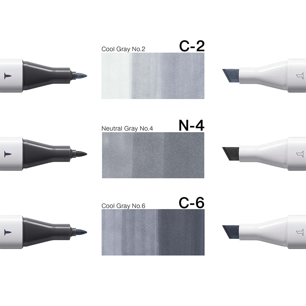 Copic Classic Designer Collection Steel Structure Tints, Set of 3
